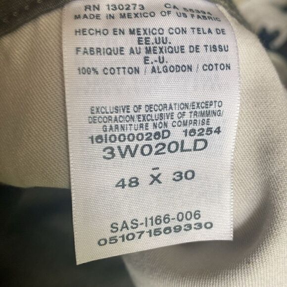 Wrangler Jeans Riggs Workwear Olive Green Size 48X30 Carpenter Like New - Picture 9 of 10